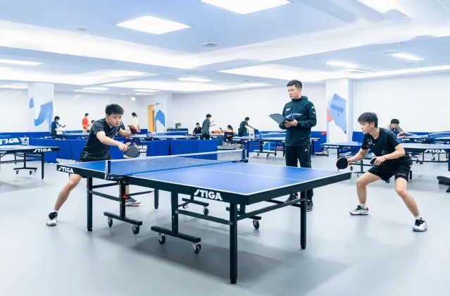 Table tennis club training room